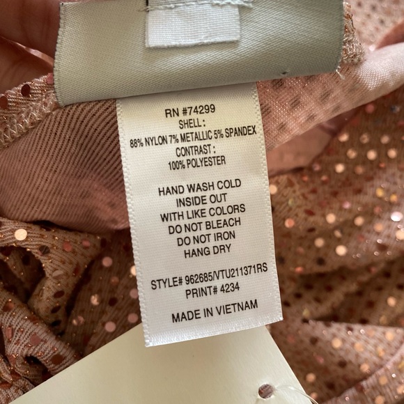 ALEX B NITES WOMAN ROSE GOLD SEQUIN  FORMAL DRESS PLUS SIZE 20W 🌟NWT🌟 - Picture 12 of 14